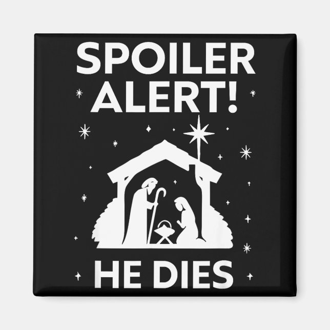 Imã Siler Alert He Dies, Funny Christmas, Nativity Sce (Frente)
