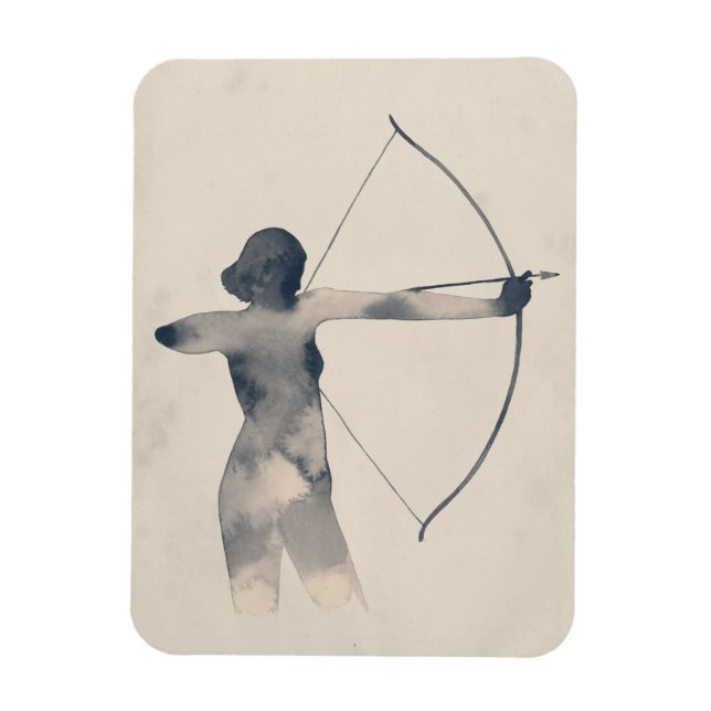 Ímã Silhouette Watercolor (Vertical)