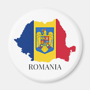 Imã Silhueta da Romênia, rotulada,