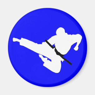 Imã silhueta de artes marciais