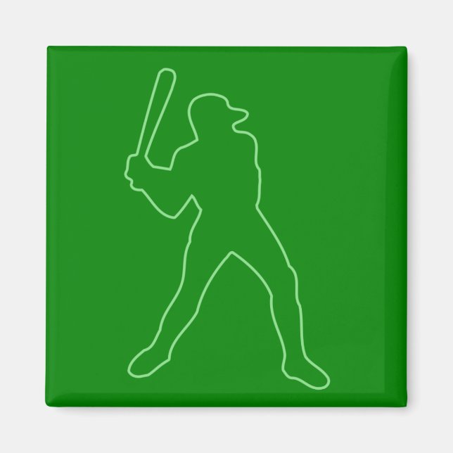 Imã silhueta de beisebol (Frente)