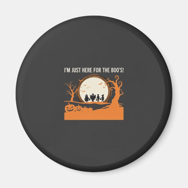 Imã Silhueta de Fantasma de Halloween Boo (Frente)