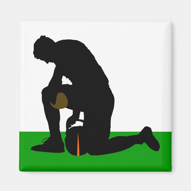 Imã silhueta de jogador de futebol (Frente)