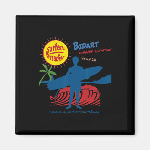 Imã Silhueta de Surfista de Bidart Sque County França