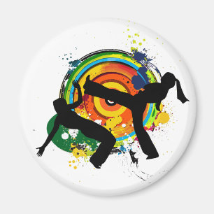 Imã silhueta do capoeira