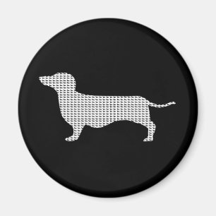 Imã Silhueta do Dachshund de muitos