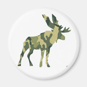 Imã Silhueta dos alces da camuflagem