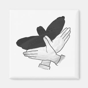 Imã Silhueta Eagle da mão