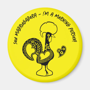 Imã Silhueta Moderna do Riser Antecipado do Galo Portu