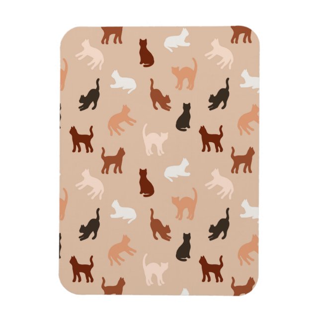 Ímã Silhute de gato (Vertical)