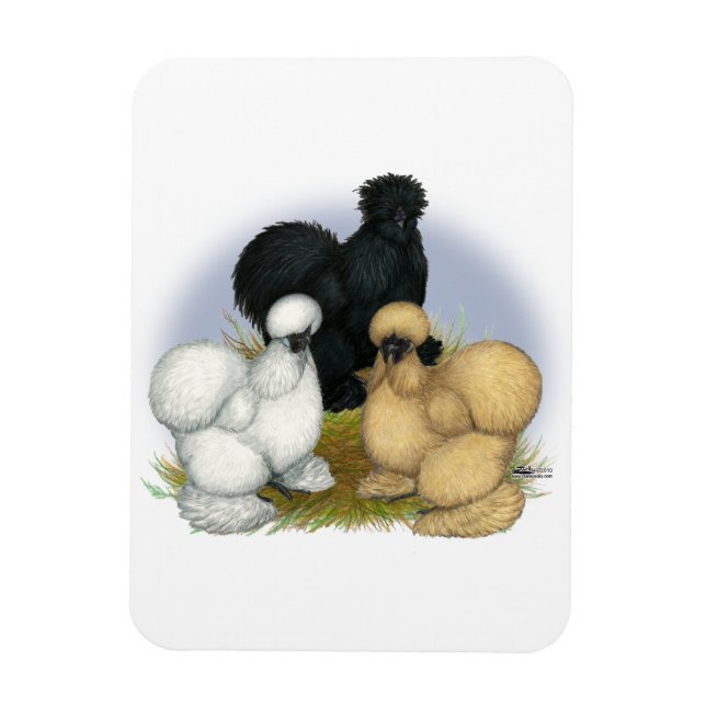Ímã Silkie Trio (Vertical)