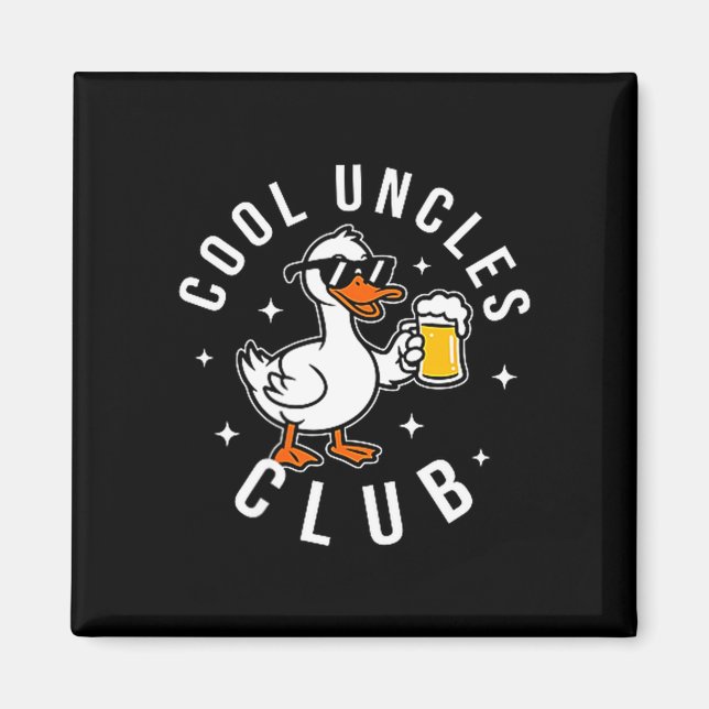 Imã Silly Uncle Goose Cool Uncles Club Shirt Men Uncle (Frente)