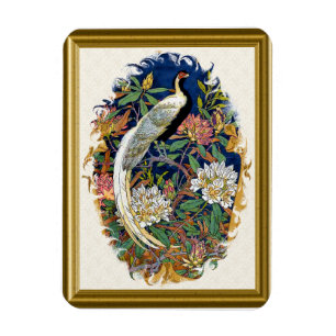 Ímã Silver Peacock