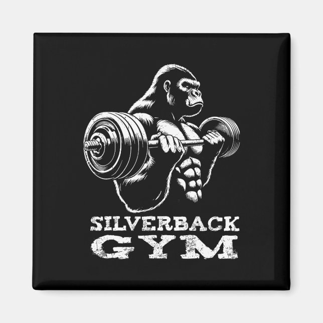Imã Silverback Gym Gorilla Weighhing Workout Fitne (Frente)