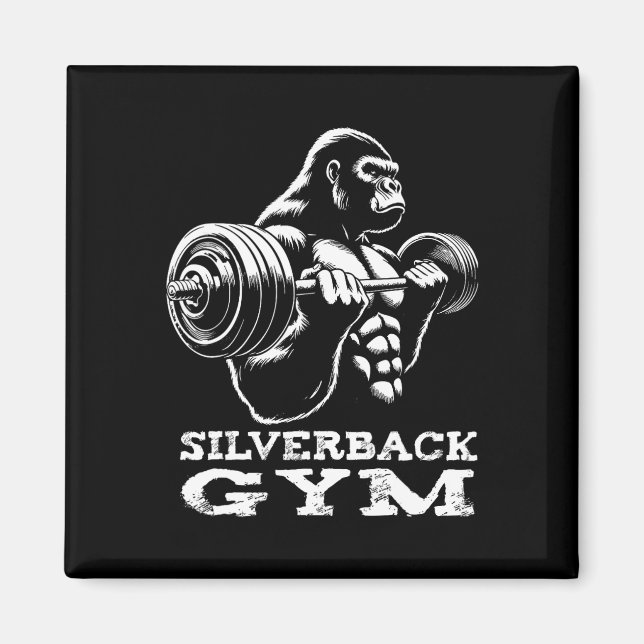 Imã Silverback Gym Gorilla Weighhing Workout Fitne (Frente)