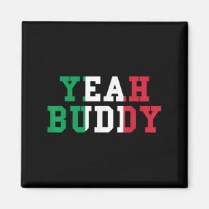 Imã Sim Buddy Tee Italiana Flag Colors Engraçado Sim B