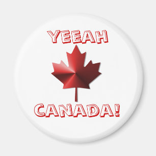 Imã Sim, canadense Flag Maple Leaf Magnet