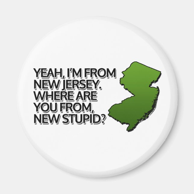 Imã Sim, sou de Nova Jersey. (Frente)