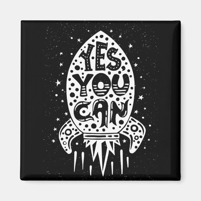 Imã Sim, você pode Rocketship (Frente)