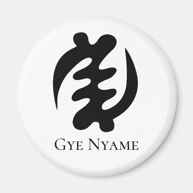 Imã Símbolo Adinkra GYE NYAME A Supremacia de Deus (Frente)
