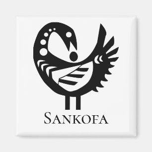 Imã Símbolo Adinkra SANKOFA Bird