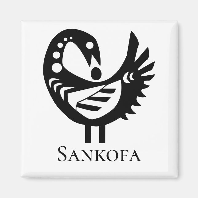 Imã Símbolo Adinkra SANKOFA Bird (Frente)