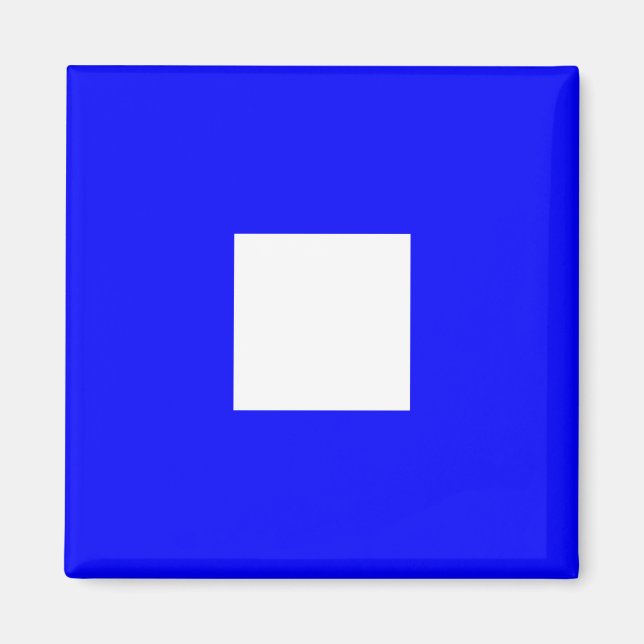 Imã Símbolo alfabético de bandeira náutica - Letra P ( (Frente)