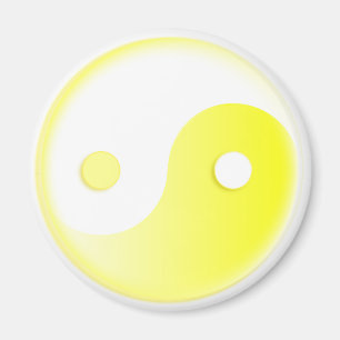 Imã Símbolo Amarelo brilhante Yin/Yang