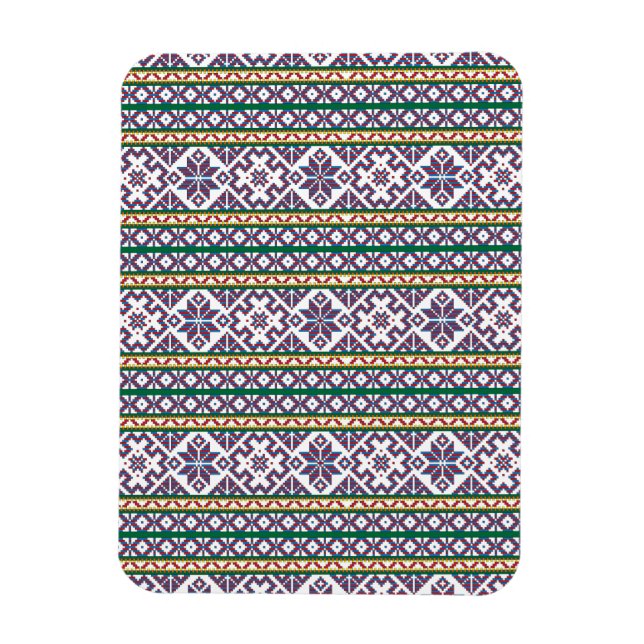 Ímã Símbolo antigo multicolorido tribal design de arte (Vertical)