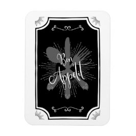 Ímã Símbolo Antiquado de Cozinha - Apetite Bon