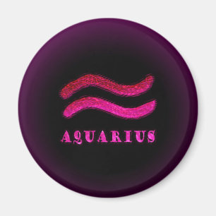 Imã Símbolo Aquarius Zodiac