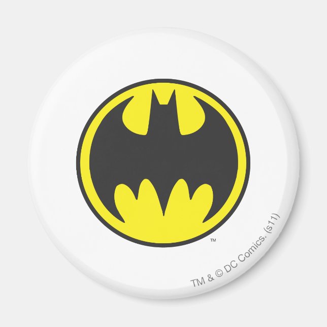 Imã Símbolo Batman | Logotipo do Bat Circle (Frente)