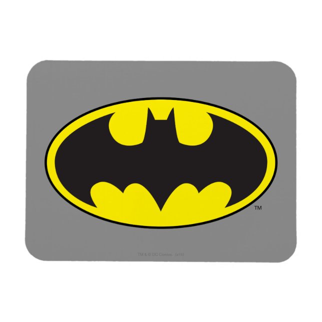 Ímã Símbolo Batman | Logotipo Oval Bat (Horizontal)