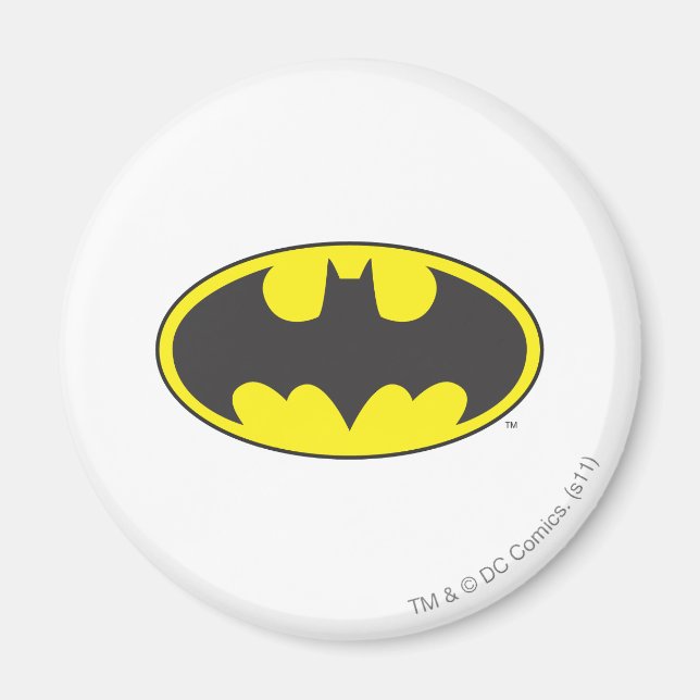 Imã Símbolo Batman | Logotipo Oval Bat (Frente)