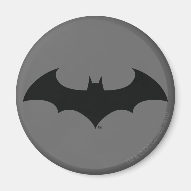 Imã Símbolo Batman | Logotipo Silhuette Bat Simples (Frente)
