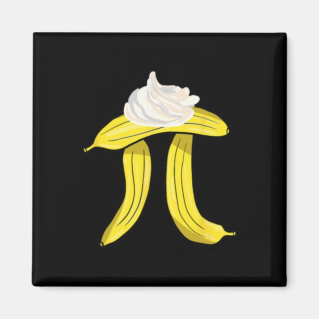 Imã Símbolo Bynana Cream Pi - Nerd de Matemática Pie L (Frente)
