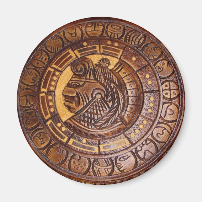 Imã Símbolo Calendário Americano Nativo do Magnet (Frente)