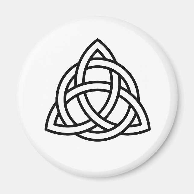 Imã Símbolo Celtic Trinity Knot Triquetra (Frente)