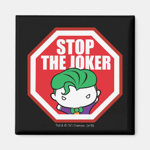 Imã Símbolo Chibi "Stop The Joker"