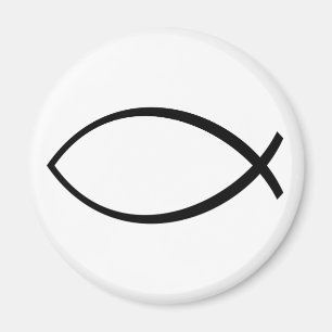 Imã Símbolo Christian Fish (Ichthys)