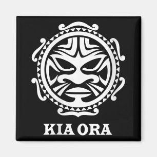 Imã Símbolo da Cultura Maori Kia Ora Feminino Dança Ha