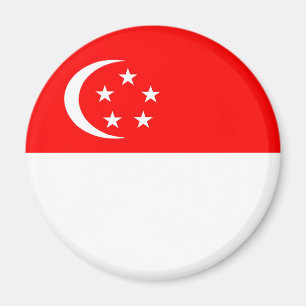 Imã símbolo da nação da bandeira de país de singap