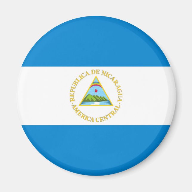Imã símbolo da nação de bandeira do país na nicaraguia (Frente)