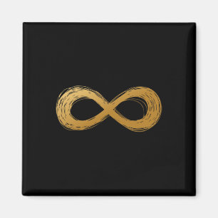 Imã Símbolo da Neurodiversidade do ouro Infinity - Aut