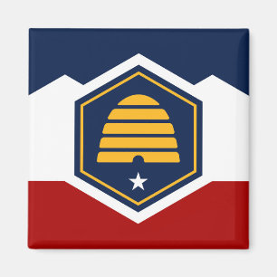 Imã Símbolo da nova bandeira do estado de Utah EUA Amé