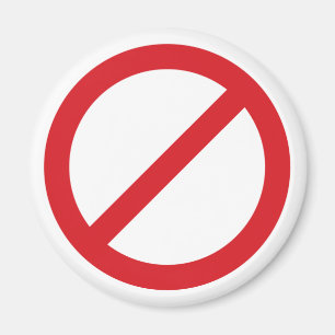 Imã Símbolo da proibição Sign/No