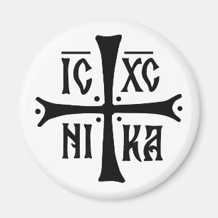 Imã símbolo da religião ortodoxa cristã ICXCNIKA cruz