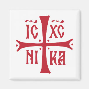 Imã símbolo da religião ortodoxa cristã ICXCNIKA cruz