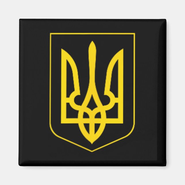 Imã Símbolo da Ucrânia Exército Ucraniano Médio Emblem (Frente)