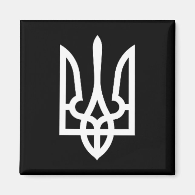 Imã Símbolo da Ucrânia Exército Ucraniano Médio Emblem (Frente)